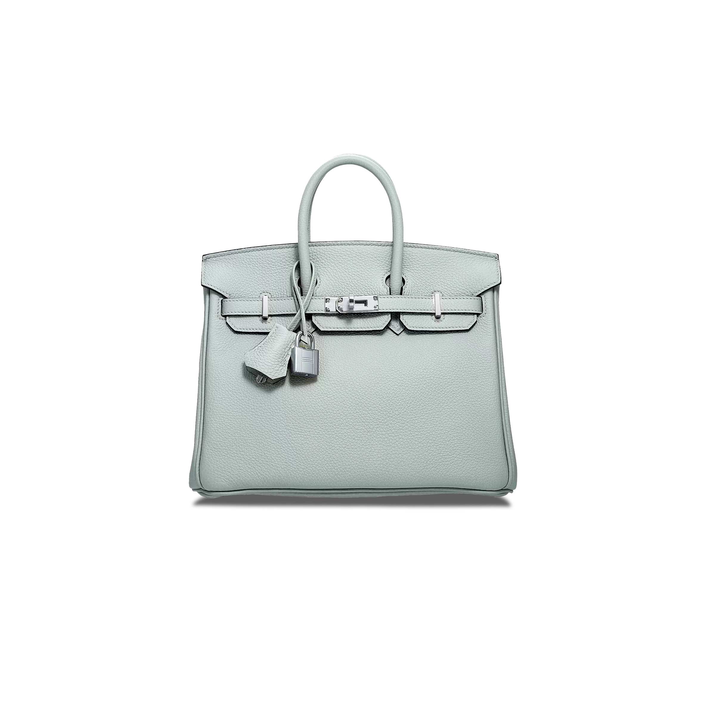 HERMÈS MASTER BIRKIN 25 TOGO LEATHER CRYSTAL GREY SILVER BUCKLE 529794 (25*18*13cm)